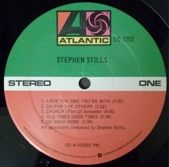 Stephen Stills : Stephen Stills (LP, Album, RP, Pre)