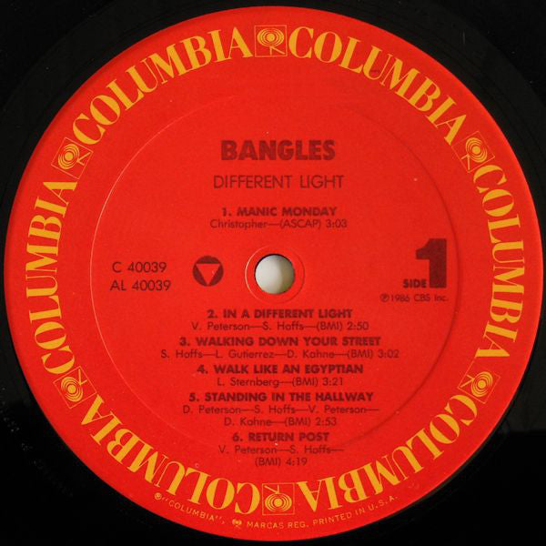 Bangles : Different Light (LP, Album, RE, Car)