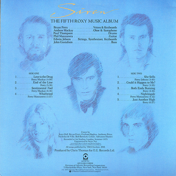 Roxy Music : Siren (LP, Album, PRC)