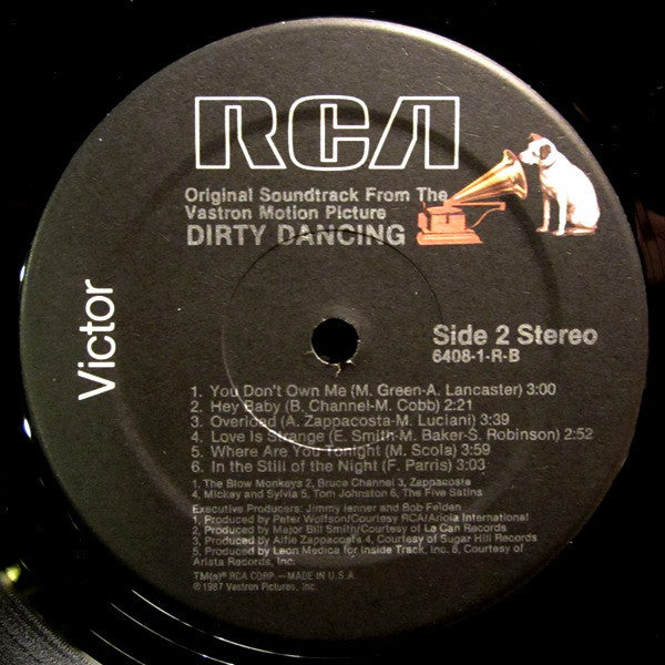 Various : Original Soundtrack From The Vestron Motion Picture - Dirty Dancing (LP, Album, Comp, Hau)