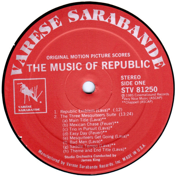 William Lava, Cy Feuer, Mort Glickman, Alberto Colombo, Paul Sawtell - James King (14) : The Music Of Republic (LP)