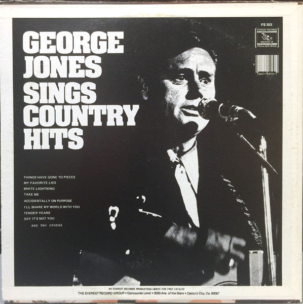 George Jones (2) : Sings Country Hits (LP, Comp)