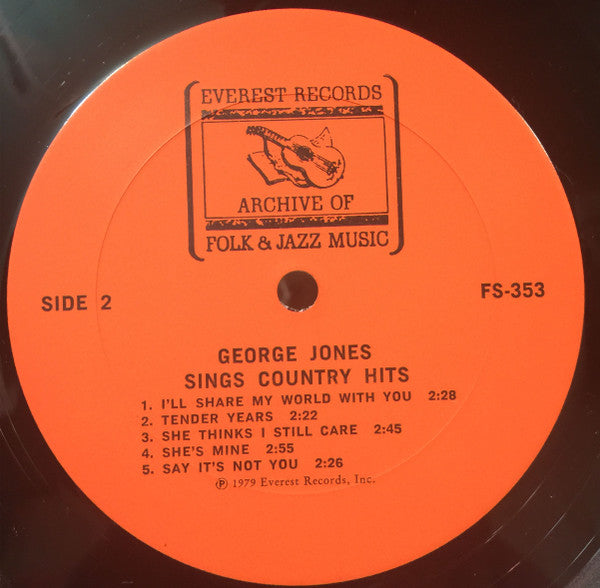 George Jones (2) : Sings Country Hits (LP, Comp)