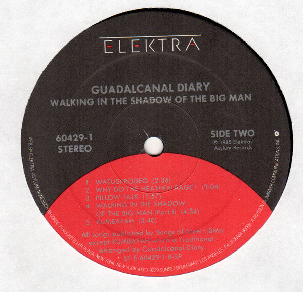 Guadalcanal Diary : Walking In The Shadow Of The Big Man (LP, Album, RE, RM)
