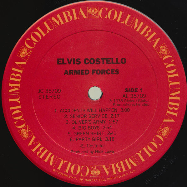 Elvis Costello And The Attractions* : Armed Forces (LP, Album, San + 7", EP, Ltd, San)