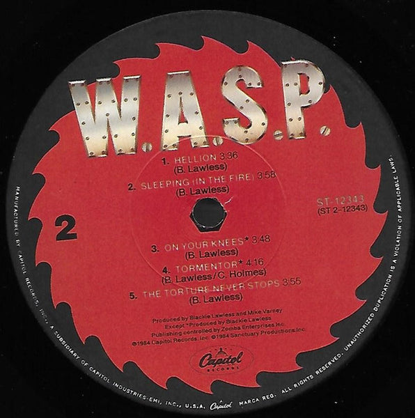 W.A.S.P. : W.A.S.P. (LP, Album, Jac)