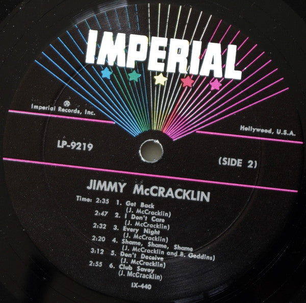 Jimmy McCracklin : I Just Gotta Know (LP, Album)