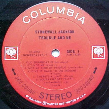 Stonewall Jackson : Trouble & Me (LP, Album)