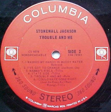 Stonewall Jackson : Trouble & Me (LP, Album)