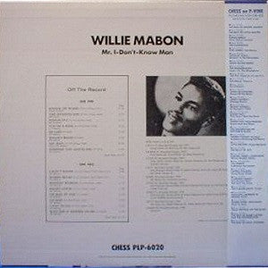 Willie Mabon : Mr. I-Don't-Know Man (LP, Comp)