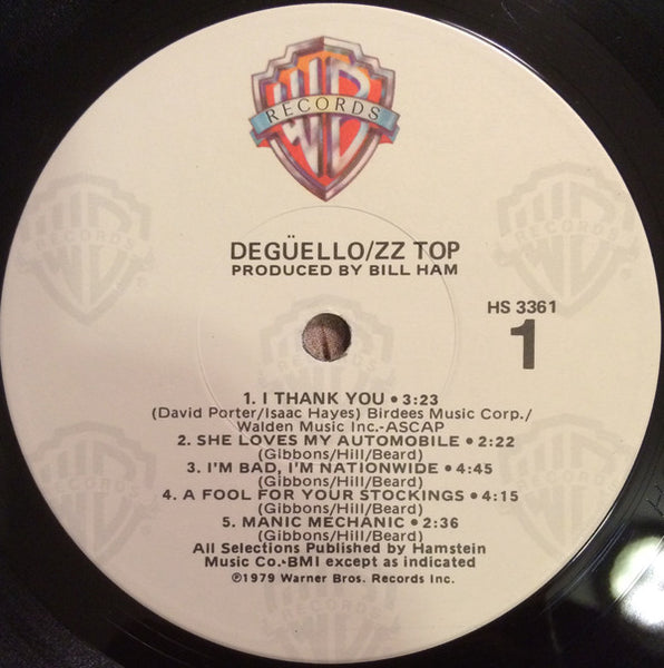 ZZ Top : Degüello (LP, Album, RE)