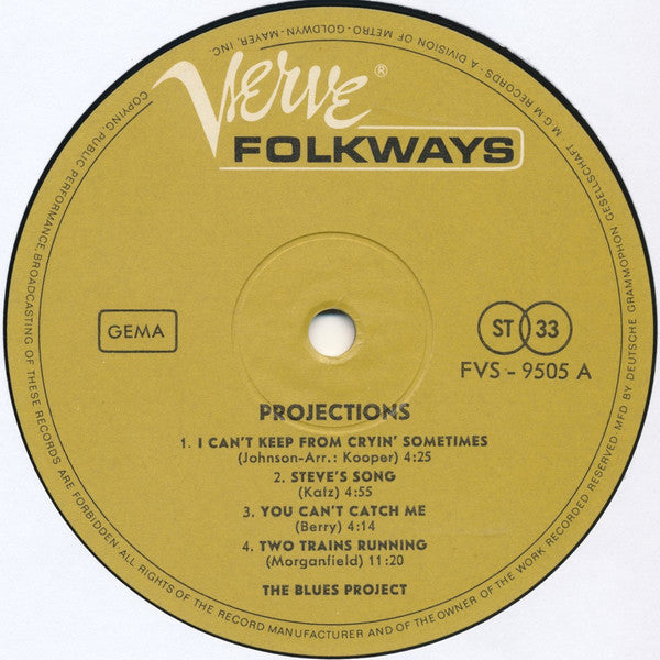 The Blues Project : Projections (LP, Album)