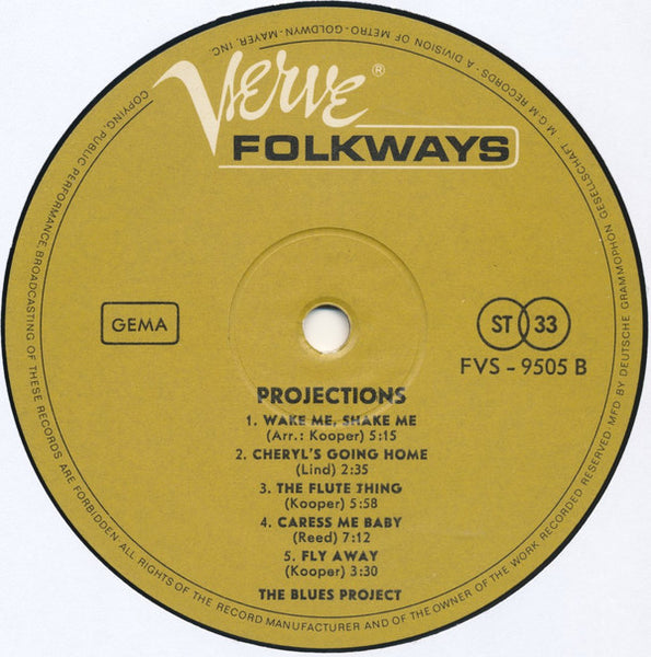 The Blues Project : Projections (LP, Album)