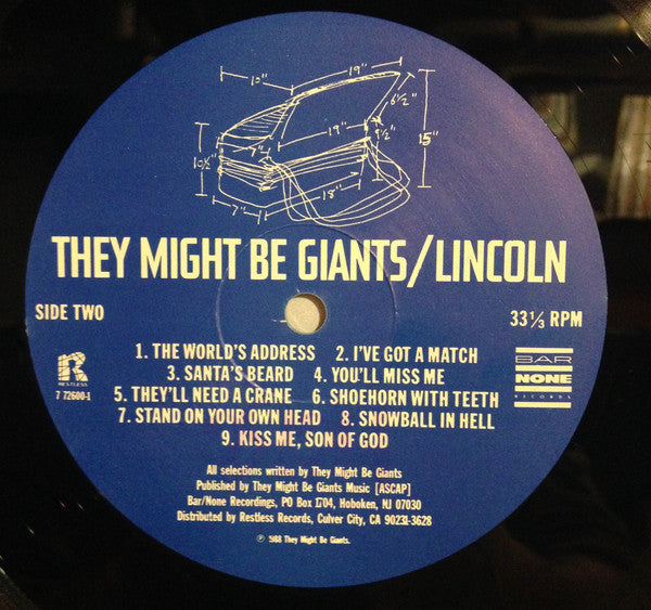 They Might Be Giants : Lincoln (LP, Album)