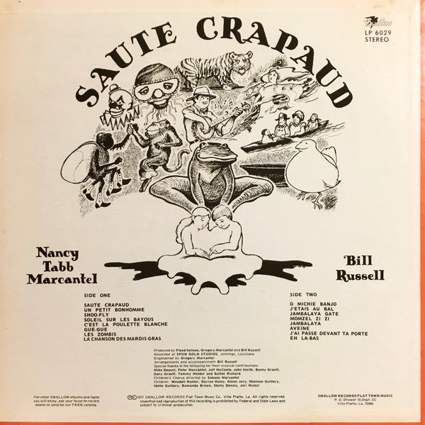 Nancy Tabb Marcantel, Bill Russell (9) : Saute Crapaud (LP)