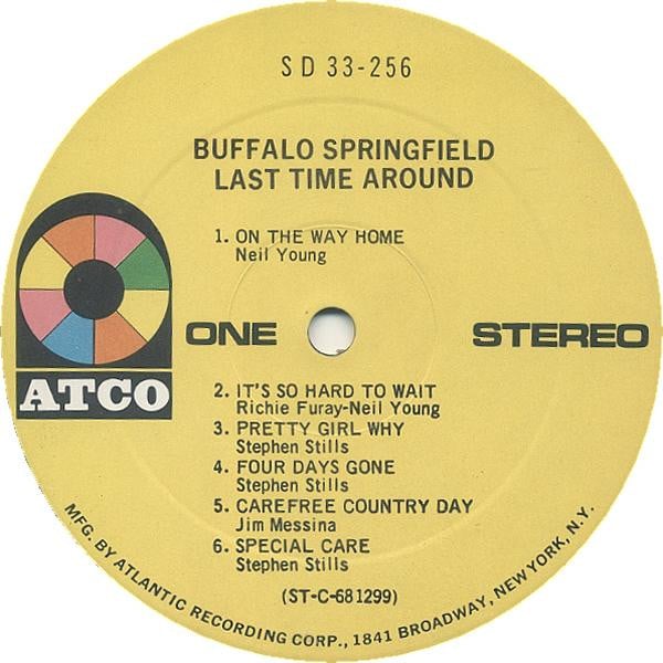 Buffalo Springfield : Last Time Around (LP, Album, RE)