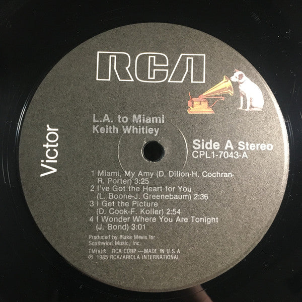 Keith Whitley : L.A. To Miami (LP)