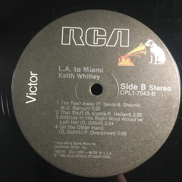 Keith Whitley : L.A. To Miami (LP)