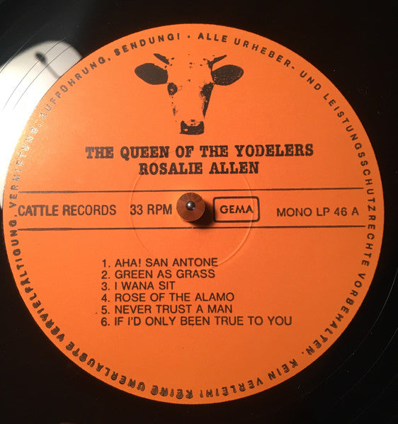 Rosalie Allen : The Queen Of The Yodelers (LP, Comp, Mono, RM)