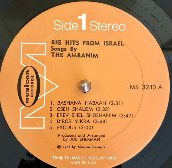 Amranim : Big Hits From Israel  (LP)