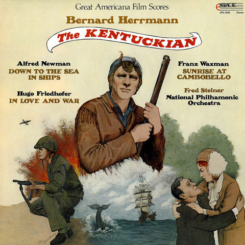 Bernard Herrmann, Alfred Newman, Hugo Friedhofer, Franz Waxman, Ken Darby : Great Americana Film Scores / The Kentuckian (LP, Album, Quad)