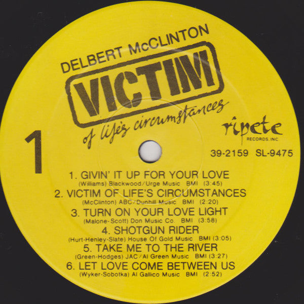 Delbert McClinton : Victim Of Life's Circumstances (LP, Album, Comp)