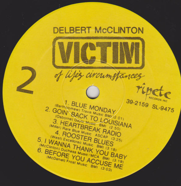 Delbert McClinton : Victim Of Life's Circumstances (LP, Album, Comp)