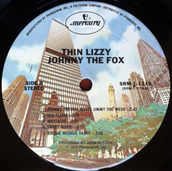 Thin Lizzy : Johnny The Fox (LP, Album, Ter)