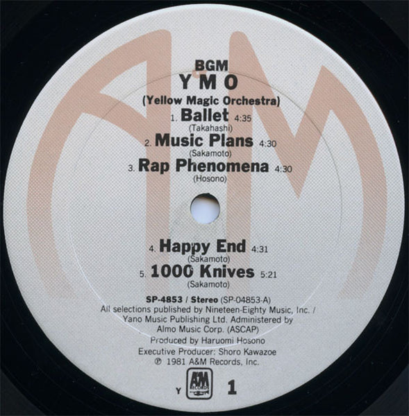 Yellow Magic Orchestra : BGM (LP, Album, Y -)