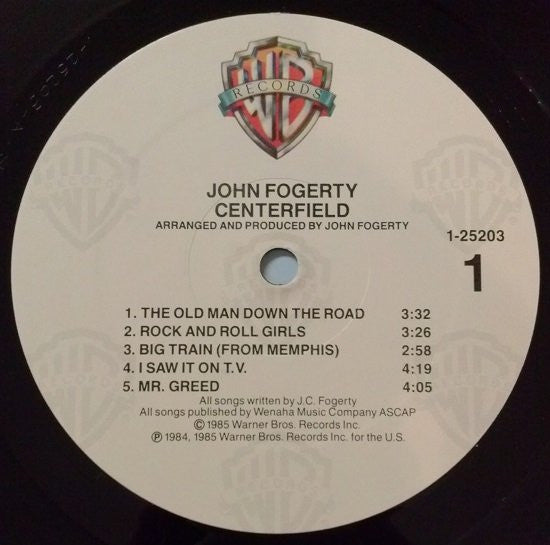 John Fogerty : Centerfield (LP, Album, All)