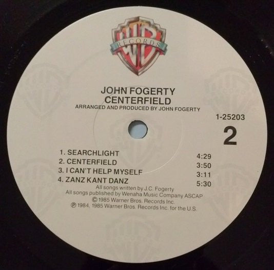 John Fogerty : Centerfield (LP, Album, All)