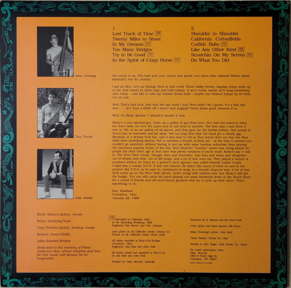 High Sheriff Ricky Barnes & The Hoot Owls : Lost Track Of Time (LP)