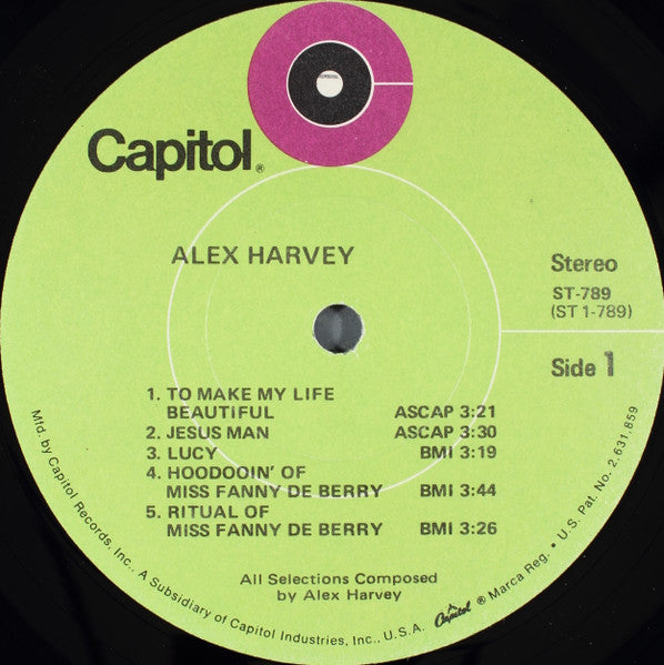 Alex Harvey (2) : Alex Harvey (LP)