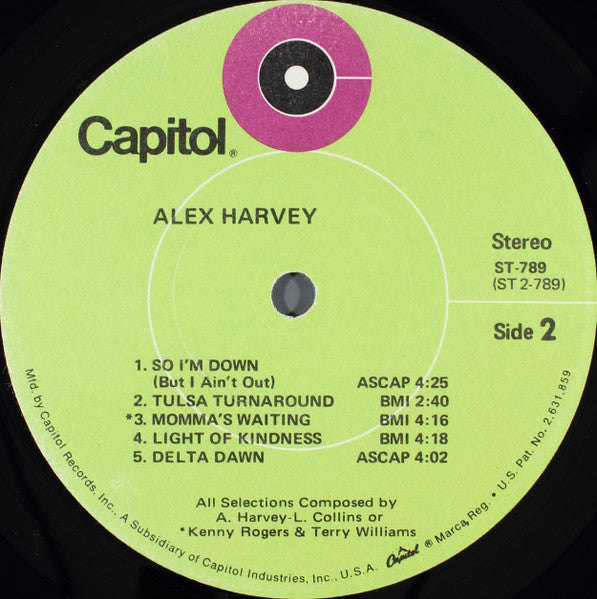 Alex Harvey (2) : Alex Harvey (LP)