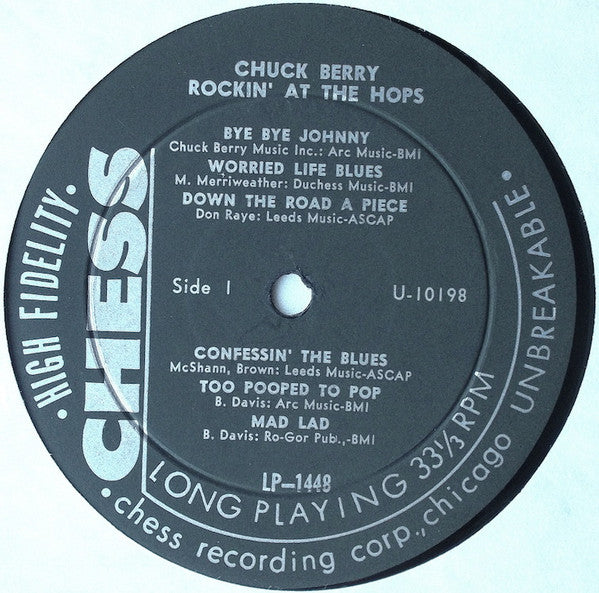 Chuck Berry : Rockin' At The Hops (LP, Album, Mono, She)