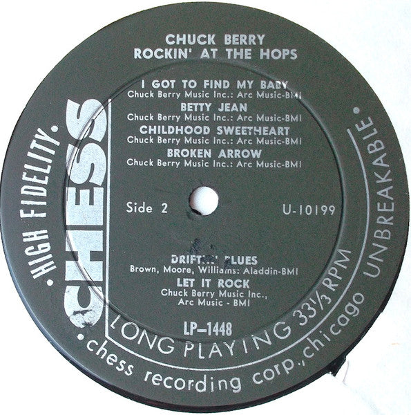 Chuck Berry : Rockin' At The Hops (LP, Album, Mono, She)