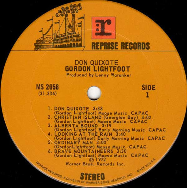 Gordon Lightfoot : Don Quixote (LP, Album)