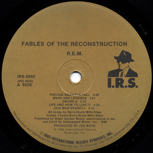 R.E.M. : Fables Of The Reconstruction / Reconstruction Of The Fables (LP, Album, Pin)