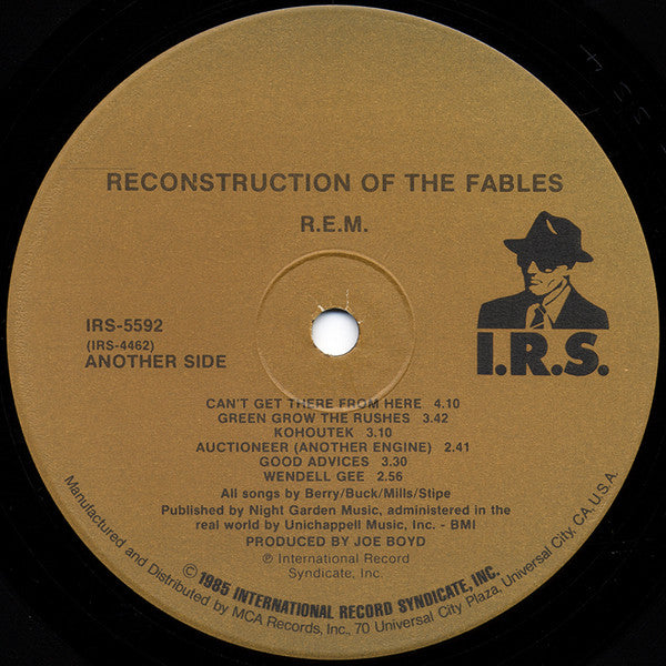 R.E.M. : Fables Of The Reconstruction / Reconstruction Of The Fables (LP, Album, Pin)