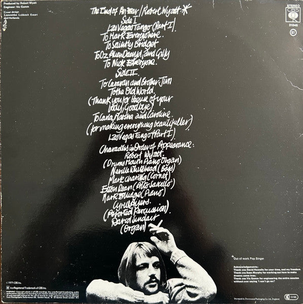 Robert Wyatt : The End Of An Ear (LP, Album, RE)