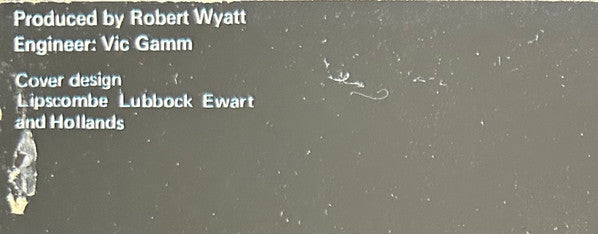 Robert Wyatt : The End Of An Ear (LP, Album, RE)