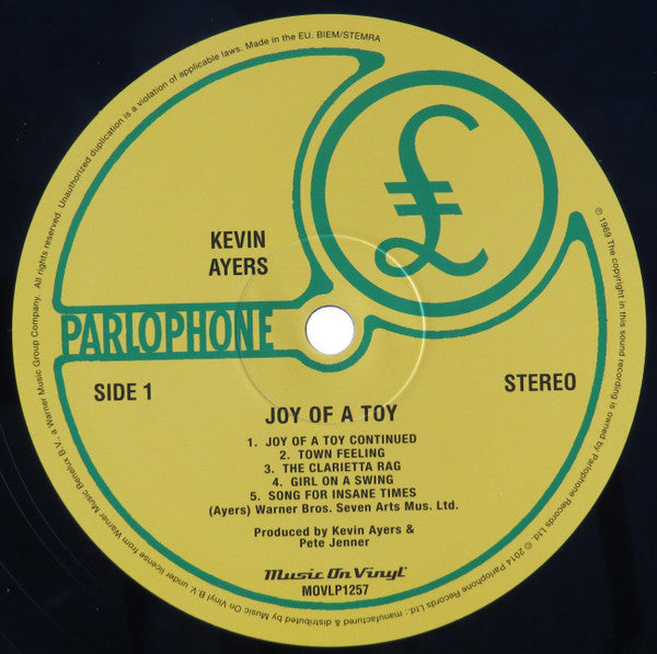 Kevin Ayers : Joy Of A Toy (LP, Album, RE, 180)