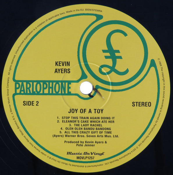 Kevin Ayers : Joy Of A Toy (LP, Album, RE, 180)