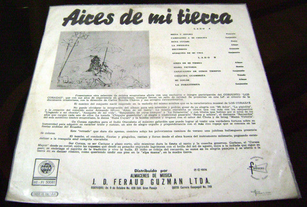Los Corazas : Aires De Mi Tierra (LP, Album)