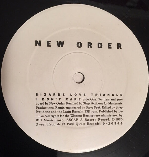 New Order : Bizarre Love Triangle (12", Single, Spe)