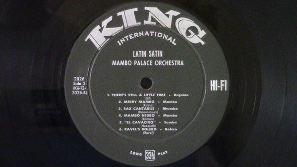 Mambo Palace Orchestra : Latin Satin (LP, Album, Mono)