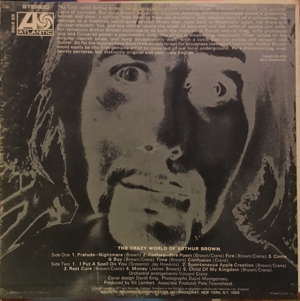 The Crazy World Of Arthur Brown : The Crazy World Of Arthur Brown (LP, Album, RE)