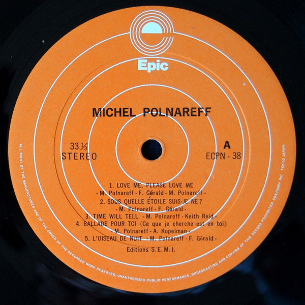 Michel Polnareff : Michel Polnareff (LP, Album, Gat)