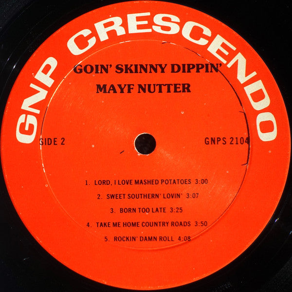 Mayf Nutter : Goin' Skinny Dippin' (LP, Album, Ora)