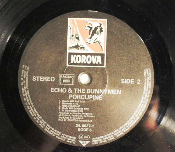 Echo & The Bunnymen : Porcupine (LP, Album)